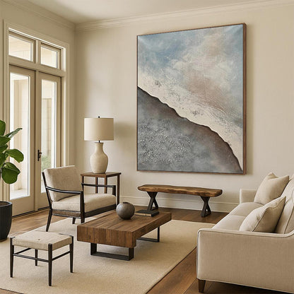 Immense Made-to-Order Abstract Painting for Home Music Room Instrument Display Areas