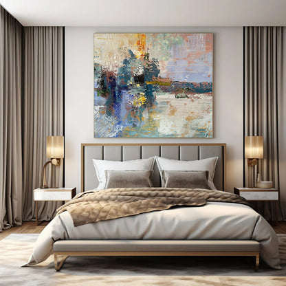 Hand-Painted Personalized Abstract Painting for Office & Bar