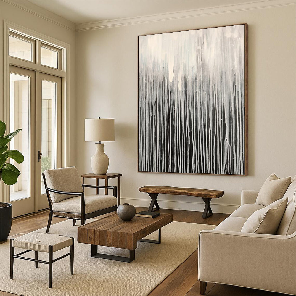 Custom Oversized Abstract Canvas for Family Gallery Walls