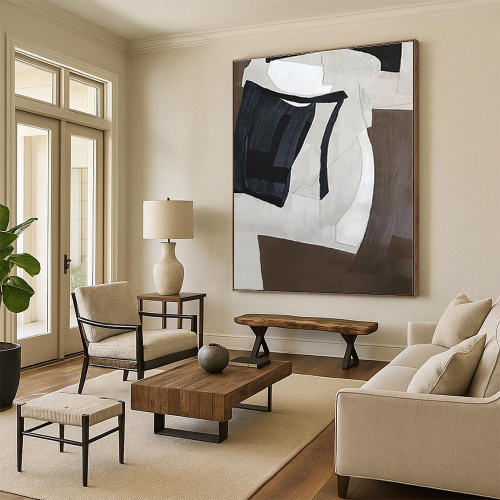 Enormous Abstract Pop Art Hand-Painted Wall Art for Home Gym Motivation Wall