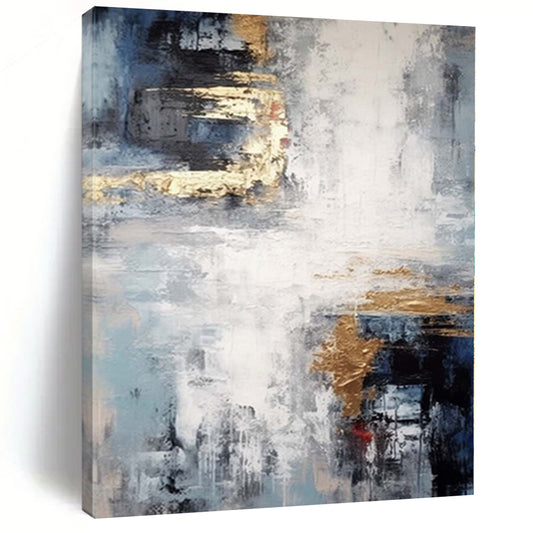 Giant Abstract Art for Vertical Farming Greenhouses - Commissioned Mixed Media on Canvas