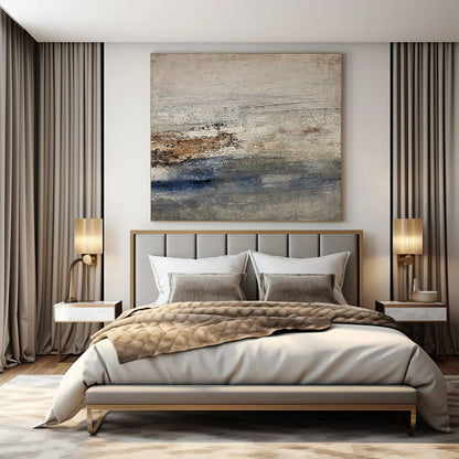 Large-Scale Hand-Painted Contemporary Abstract Coffee Art for Specialty Coffee Roaster Showrooms