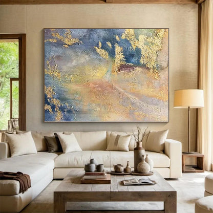 Oversized Custom Hand-Painted Abstract Wall Art for Laundry Room Utility Wall LargeART0582