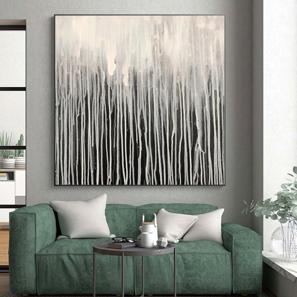 Custom Oversized Abstract Canvas for Family Gallery Walls