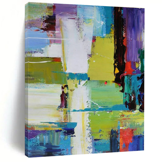 Oversized Contemporary Abstract Canvas for Artisan Craft Fair Exhibition Booths
