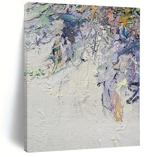 Hand-Painted Personalized Abstract Mural for Dining Room and Hotel Banquet Halls