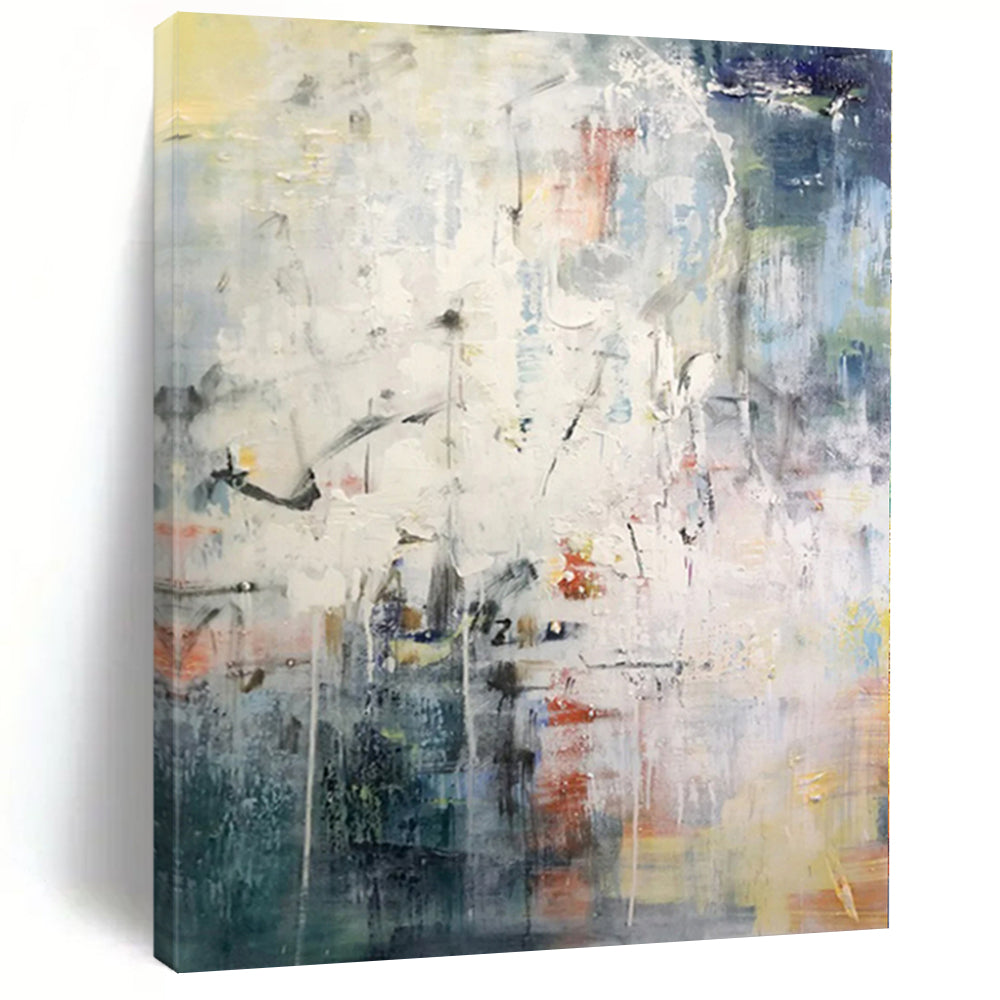 Monumental Custom Abstract Canvas for Greenhouse Potting and Plant Care Areas