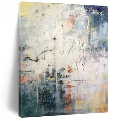 Monumental Custom Abstract Canvas for Greenhouse Potting and Plant Care Areas