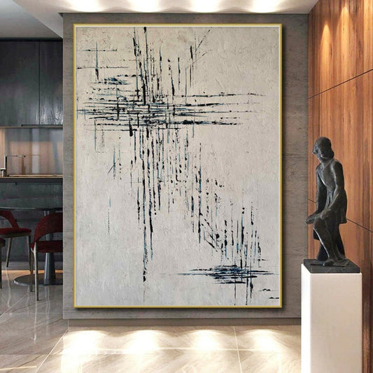 Super-Sized Made-to-Order Abstract Wall Art for Reading Nook Window Seat Wall