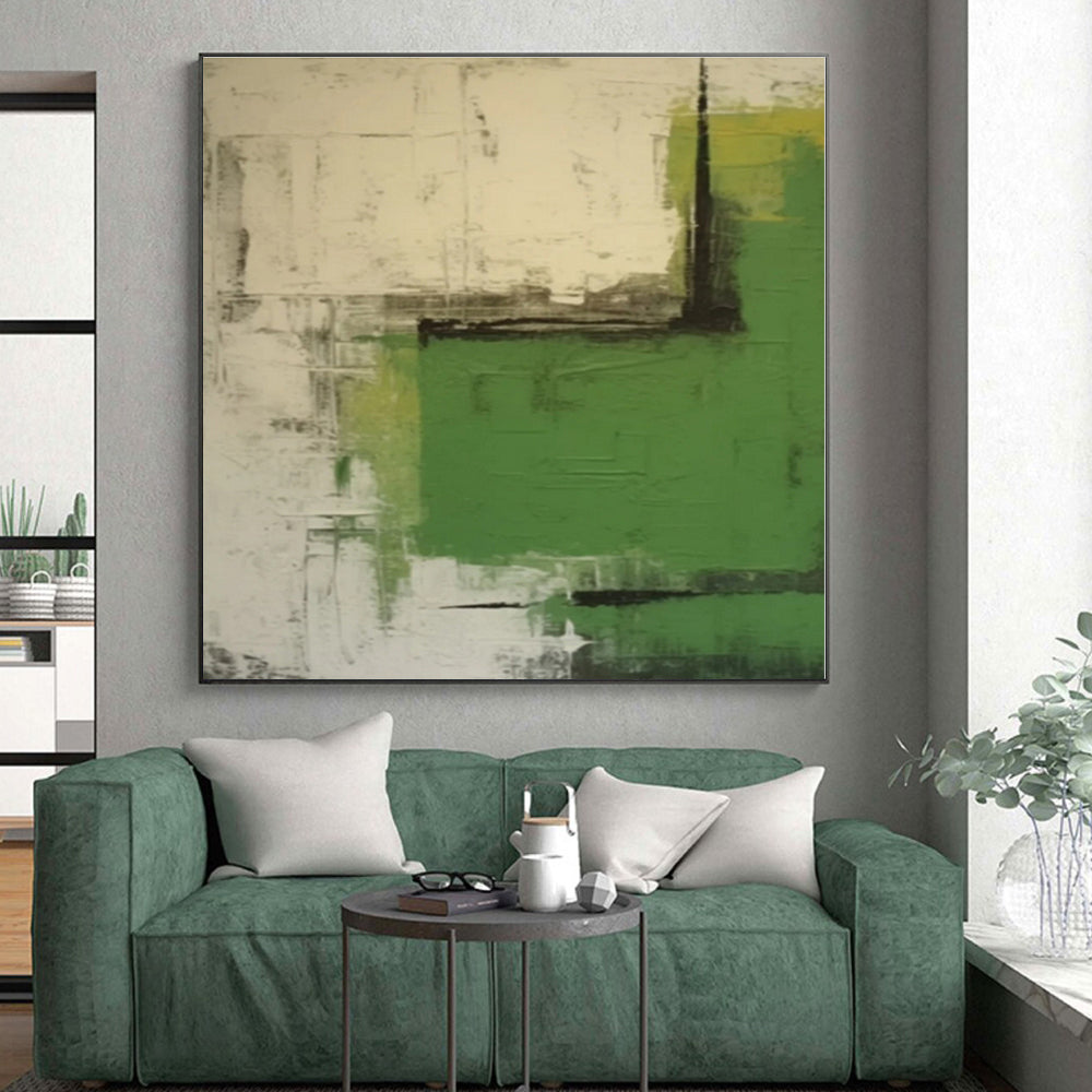 Vast Made-to-Order Hand-Painted Abstract Canvas for Nursery Cradle Wall