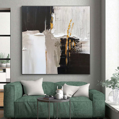 Made-to-Order Giant Hand-Painted Abstract Wall Art for Home Gym Workout Wall
