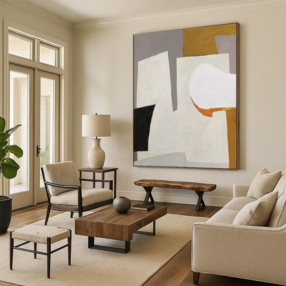 Oversized Custom-Made Hand-Painted Abstract Canvas for Dance Studios LargeART0655