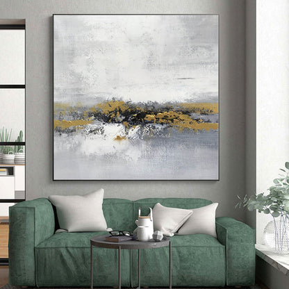 Super-Sized Custom Abstract Painting for Home Bar Back Wall