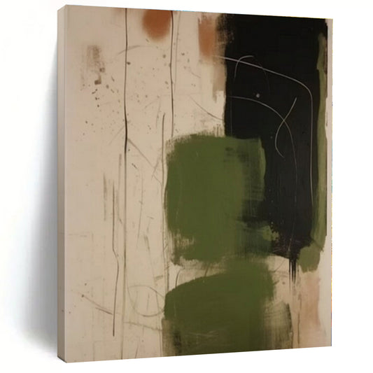 Large-Scale Hand-Painted Custom Abstract Canvas for Office Conference Rooms