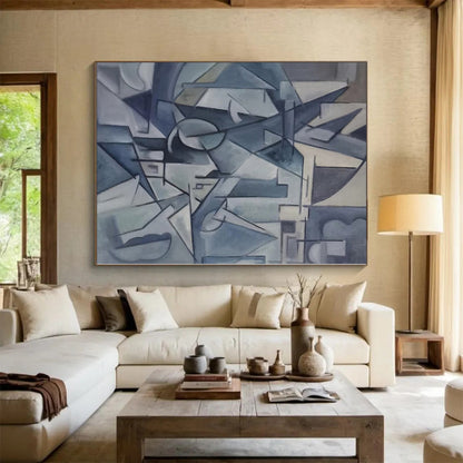 Gigantic Bespoke Abstract Painting for Living Room Archway Feature
