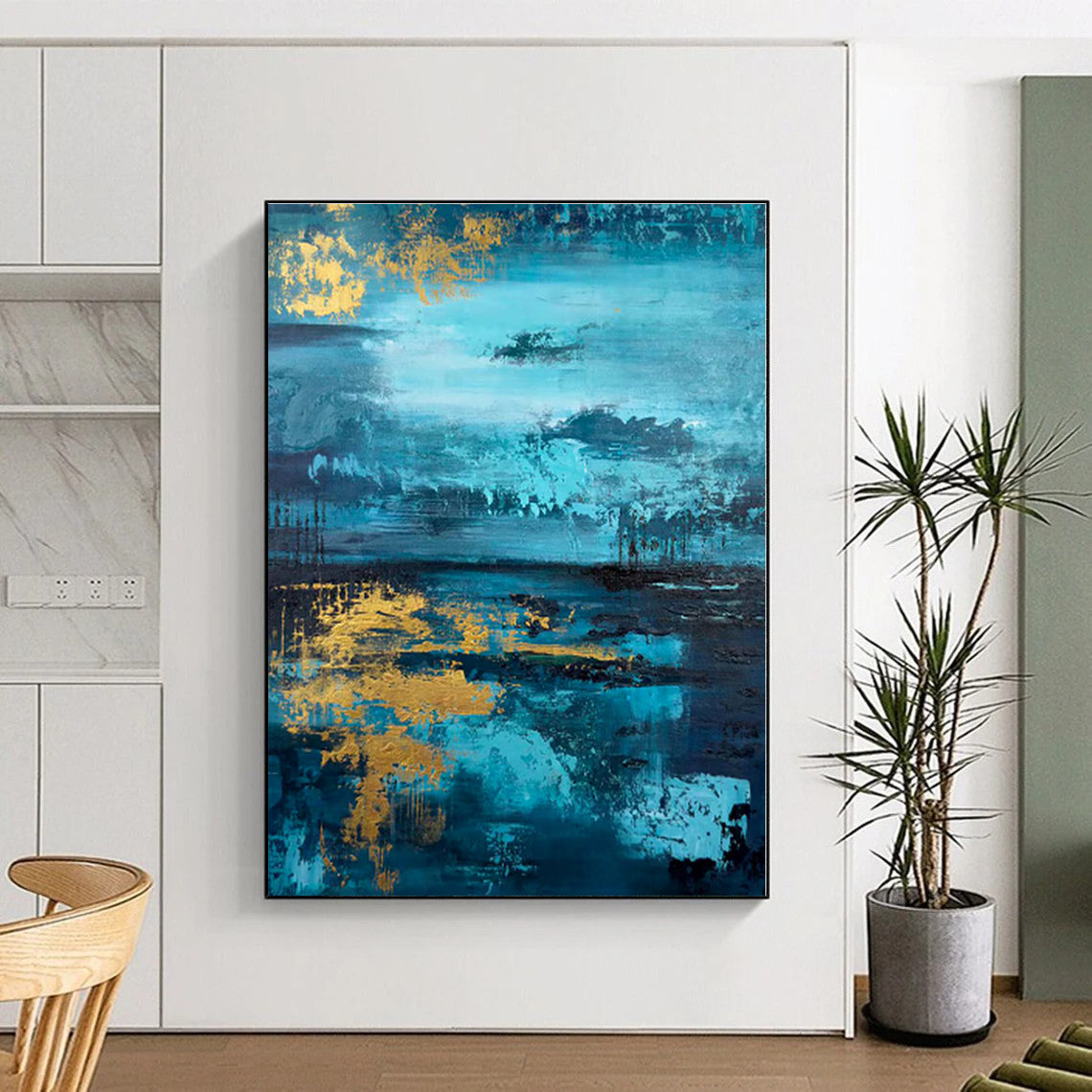 Oversized Custom Abstract Art for Garage Workbench Wall