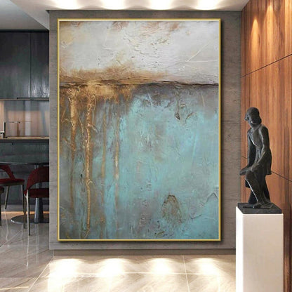 Colossal Tailored Hand-Painted Abstract Wall Art for Home Craft Room Storage Wall LargeART0629
