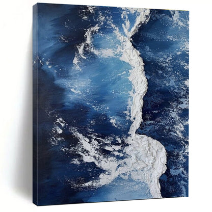 Huge Abstract Painting for Basement Home Theater Immersive Experience LargeART0669