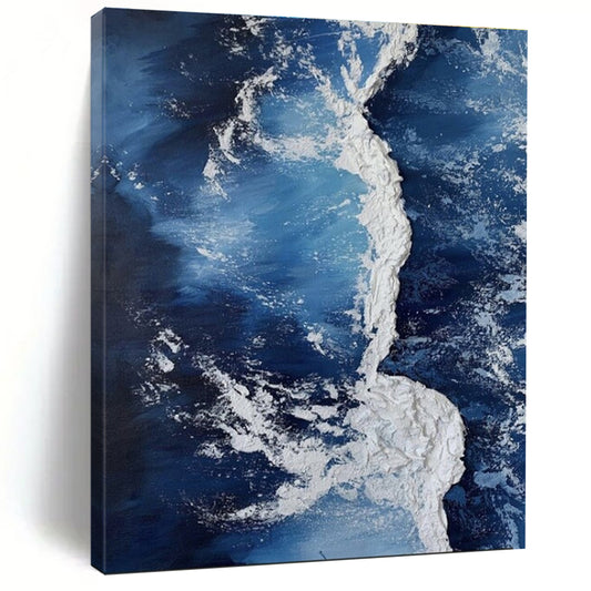 Huge Abstract Painting for Basement Home Theater Immersive Experience LargeART0669