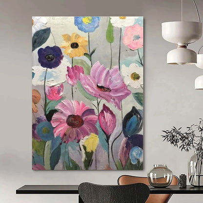 Hand-Painted Personalized Abstract Art for Office Waiting Areas