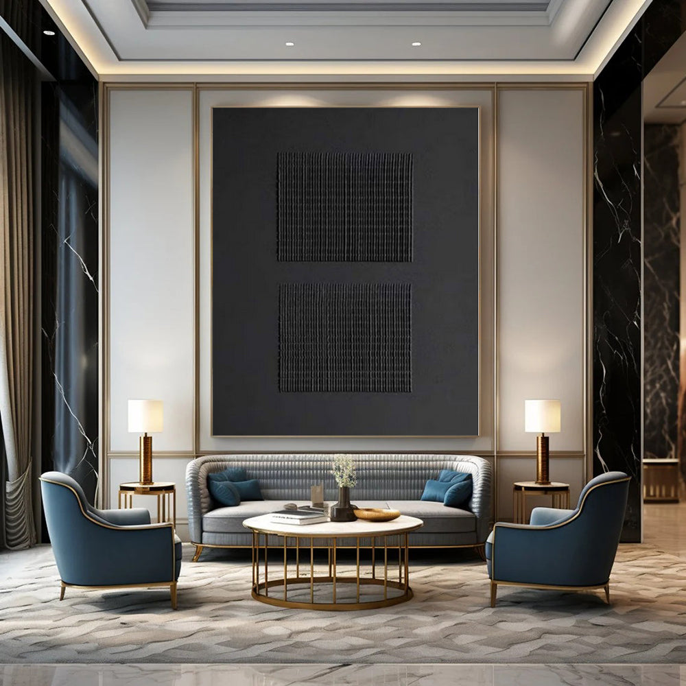 Giant Abstract Wall Art for Hallway Corridors - Made to Order Oil on Linen