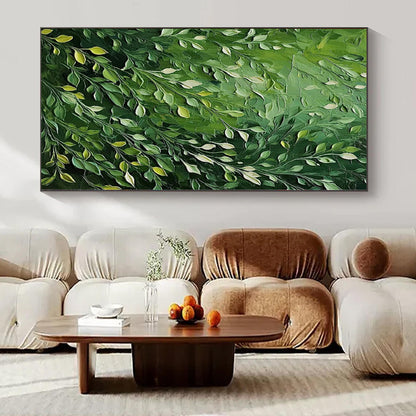 Grand Abstract Painting for Kids' Treehouse Interiors - Hand-Painted Mixed Media