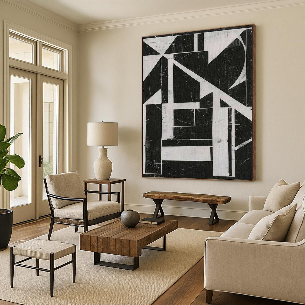 Immense Made-to-Order Abstract Painting for Home Music Studio Walls