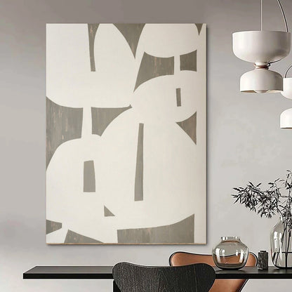 Hand-Painted Large Modern Abstract Wall Art for Stylish Home Dining Rooms