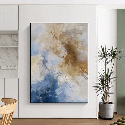 Large Custom Abstract Painting for Home Bar Lounges