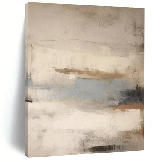Large-Scale Abstract Canvas for Walk-in Closet Display Wall
