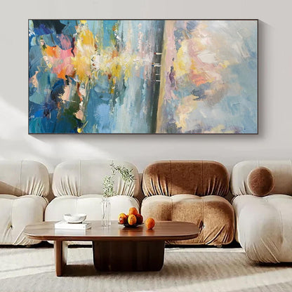 Hand-Painted Personalized Abstract Mural for Bedroom & Office
