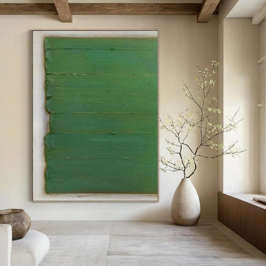 Oversized Abstract Wall Art for Treehouse Rope Bridge Areas - Custom Resin on Canvas