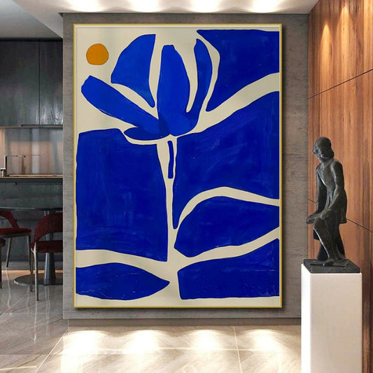 xtra-Large Contemporary Abstract Painting Ideal for Hotel Lobbies