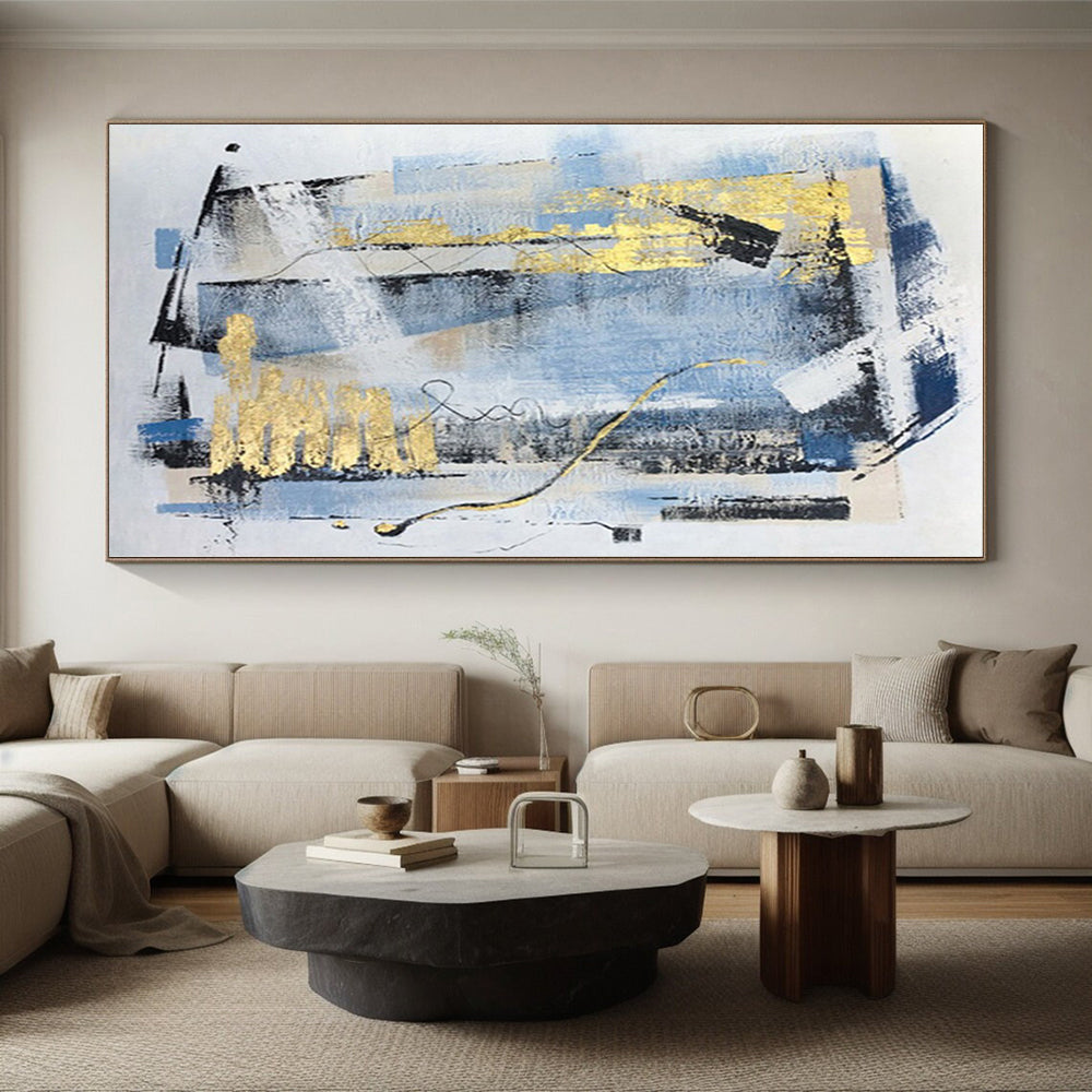Immense Made-to-Order Abstract Canvas for Kitchen Pantry Feature Walls