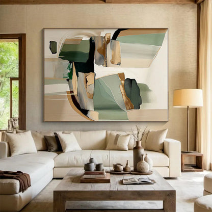 Giant Contemporary Abstract Art for Bathroom Spa-Like Ambiance in Modern Bathrooms