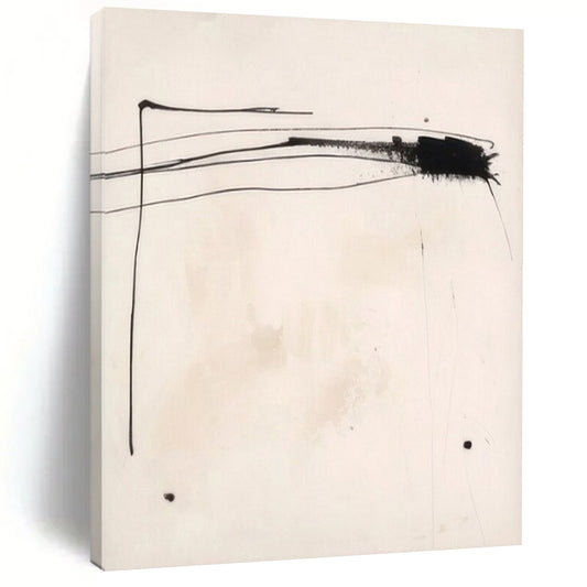 Colossal Hand-Painted Contemporary Abstract Canvas for Luxury Hotel Conference Center Foyers