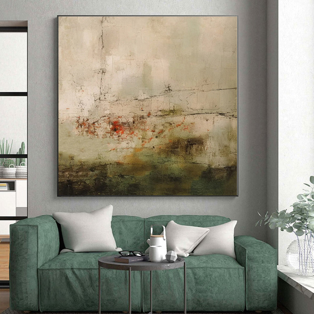 Custom Giant Hand-Painted Abstract Painting for Master Bedroom Retreat Wall LargeART0574