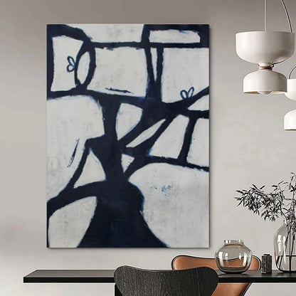 Custom Hand-Painted Abstract Canvas for Bar & Hotel Event Spaces