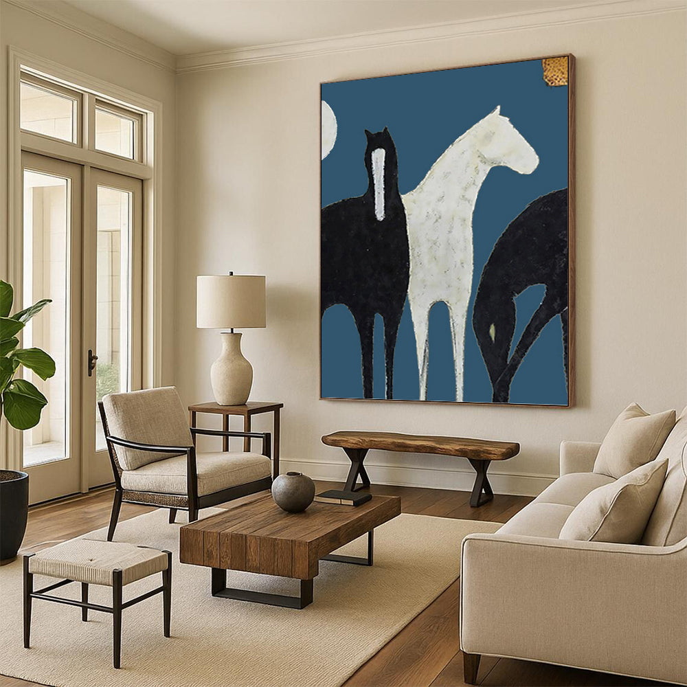 Extra - Large - Scale Hand - Painted Custom Abstract Painting (with Three - Dimensional Textures), Beautifying Entryway and Bar DKH1440
