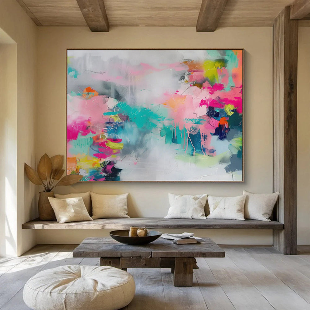 Large - Sized Abstract Canvas for Bedroom & Hallway DKH475