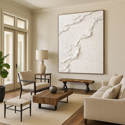 Titanic - Sized Hand - Painted Custom Abstract Painting (with Lush Textures), for Office and Dining Room DKH1492