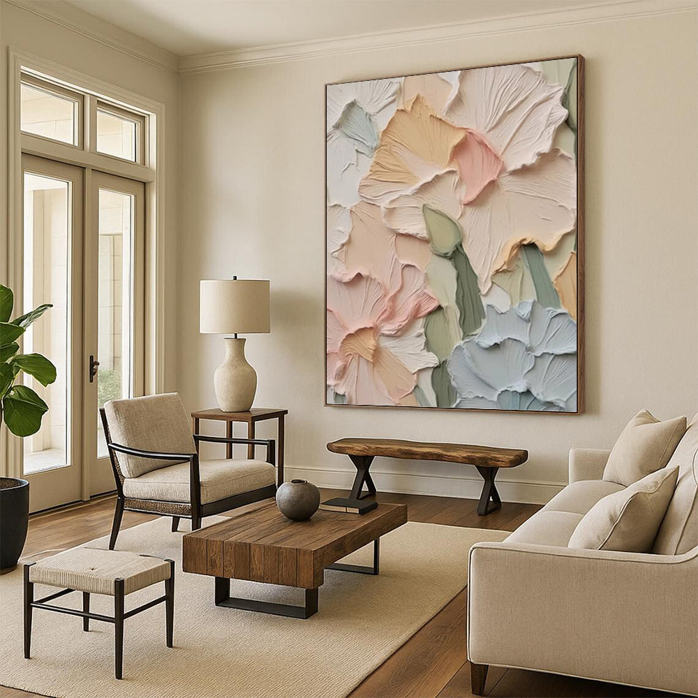 Mysterious Hand - Painted Textured Abstract on Canvas for Bedroom & Hallway DKH1393