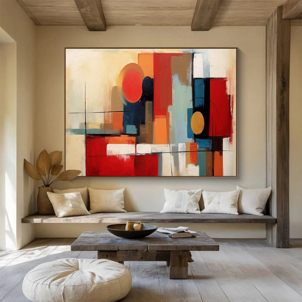 Geometric Abstract - Modern Living Room or Office Statement DLZ219