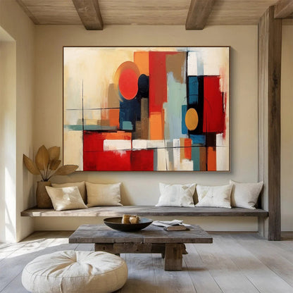 Geometric Abstract - Modern Living Room or Office Statement DLZ219