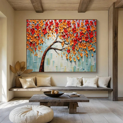 3D Autumn Tree Art - Textured Living Room Showstopper DLZ168