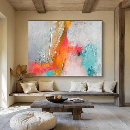 “Harmony’s Echo” Large - Sized Abstract Canvas for Bedroom & Dining Room DKH207