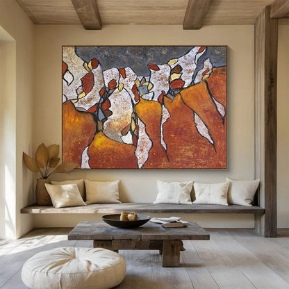 Customizable Large Abstract Art for Hallway DKH005