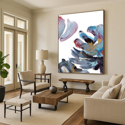 Big Custom Hand-Painted Abstract Art: Textures to Make a Statement DTP199