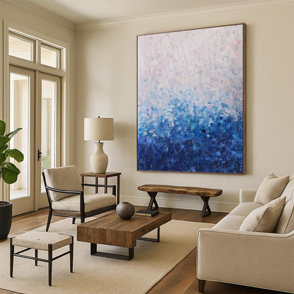 Captivating Hand - Painted Textured Abstract on Canvas for Bedroom & Dining Room DKH1350