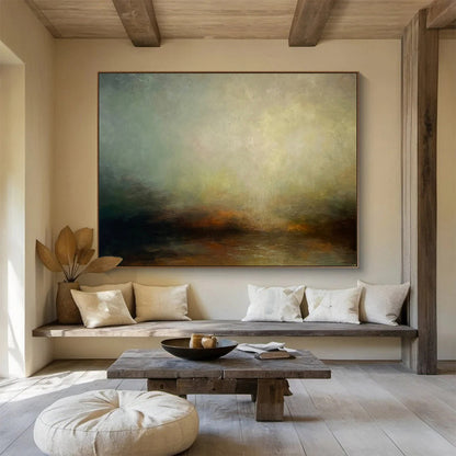 Oversized Textured Handmade Abstract Painting for Decorative Enhancements DKH773